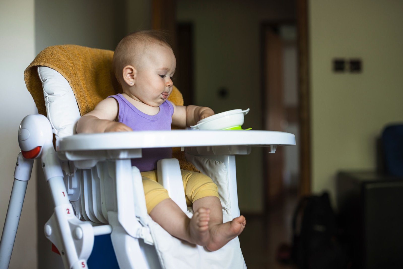Playful newborn waiting for food Playful newborn waiting for food